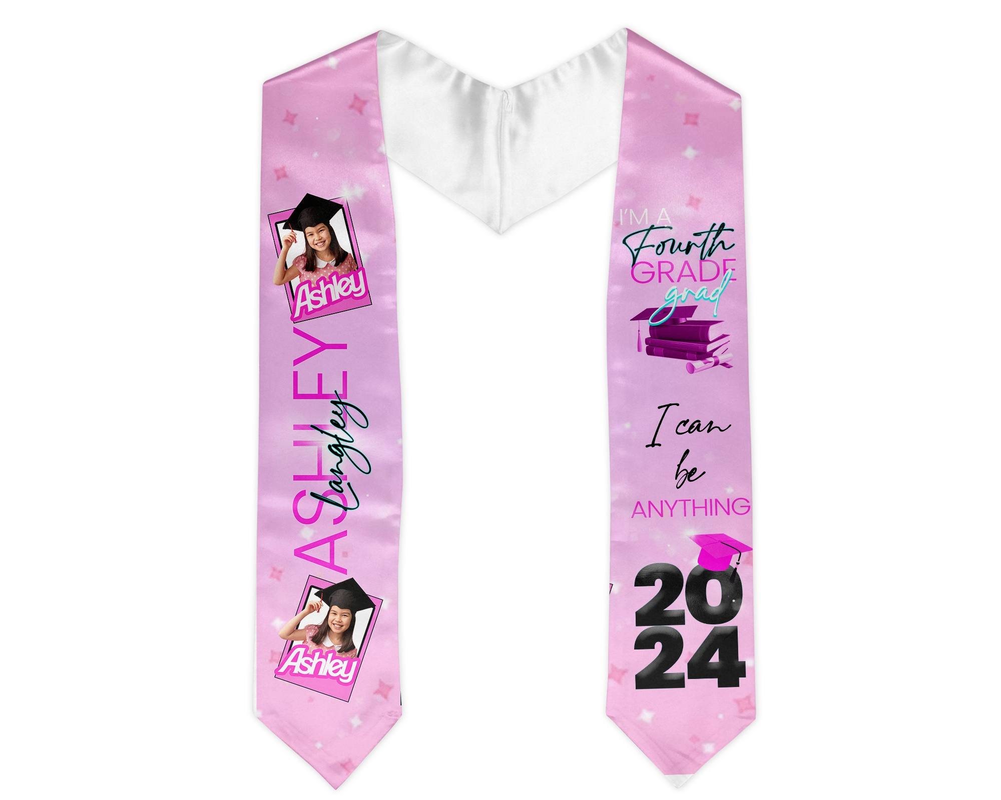 Kid's Barbie Inspired Graduation Stole