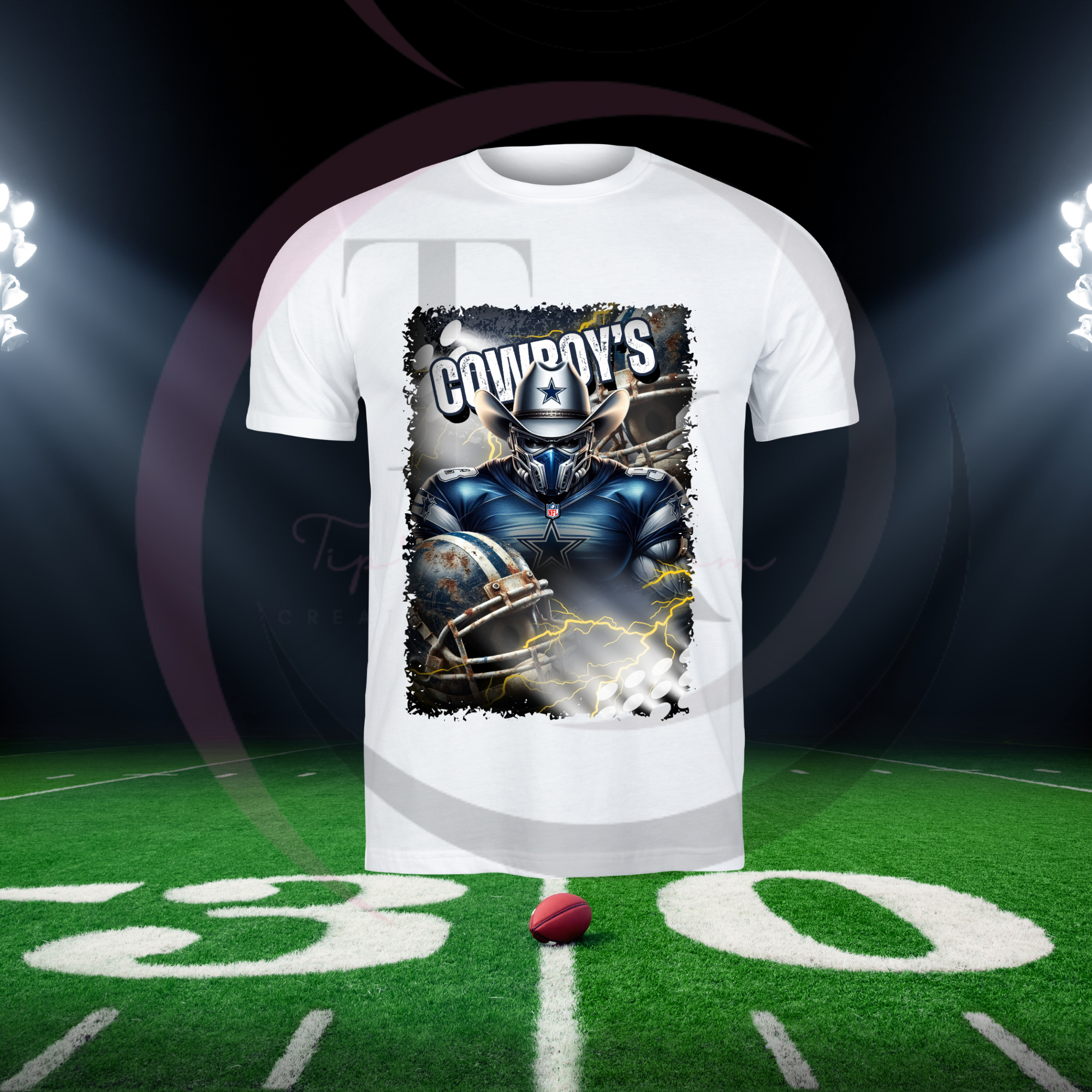 Product Title: Cartoon Football Image Shirts - Most Teams Available