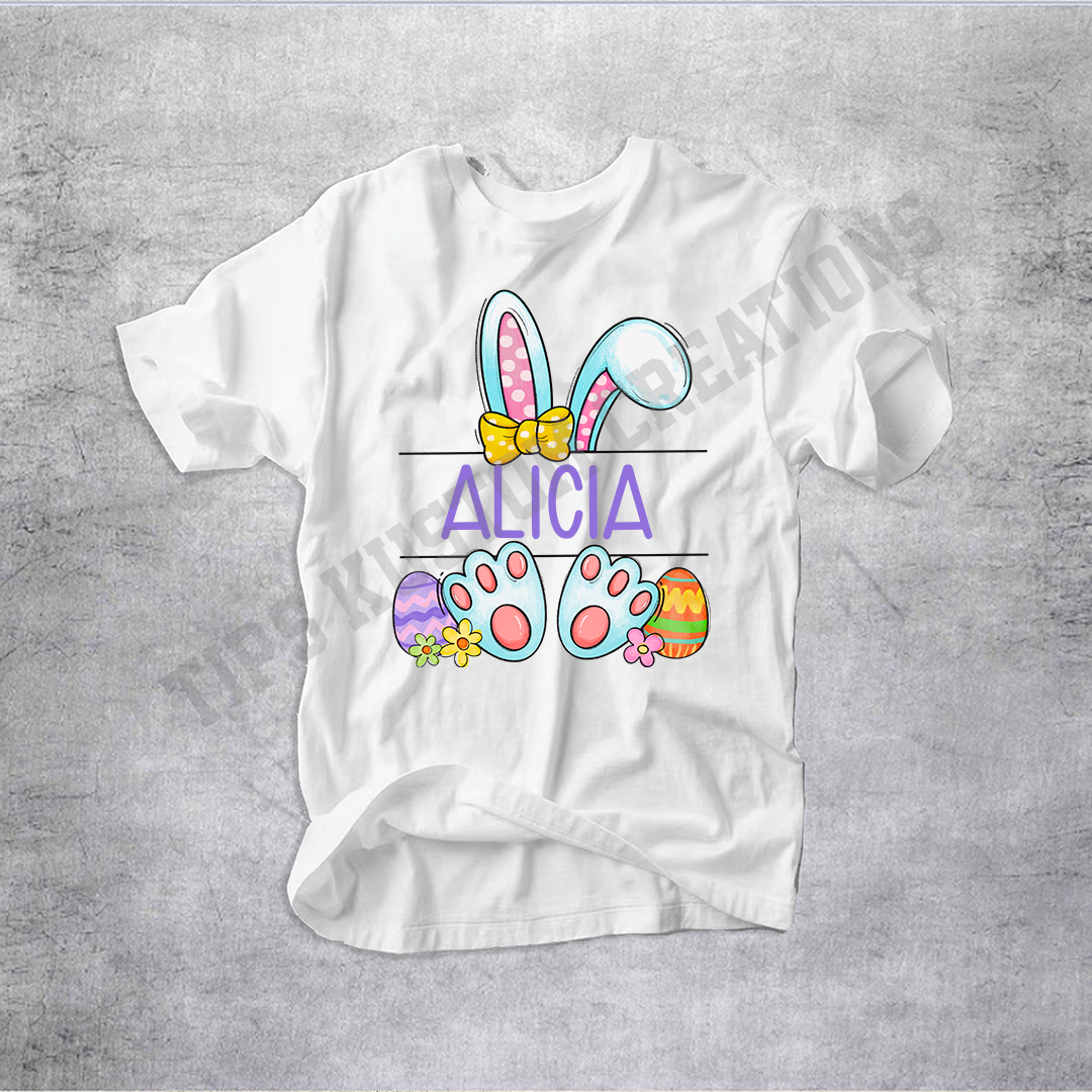 Girl Easter Monogram Shirt